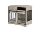 Sliding door dog crate with drawers. 35.43'' W x 23.62'' D x 33.46'' H